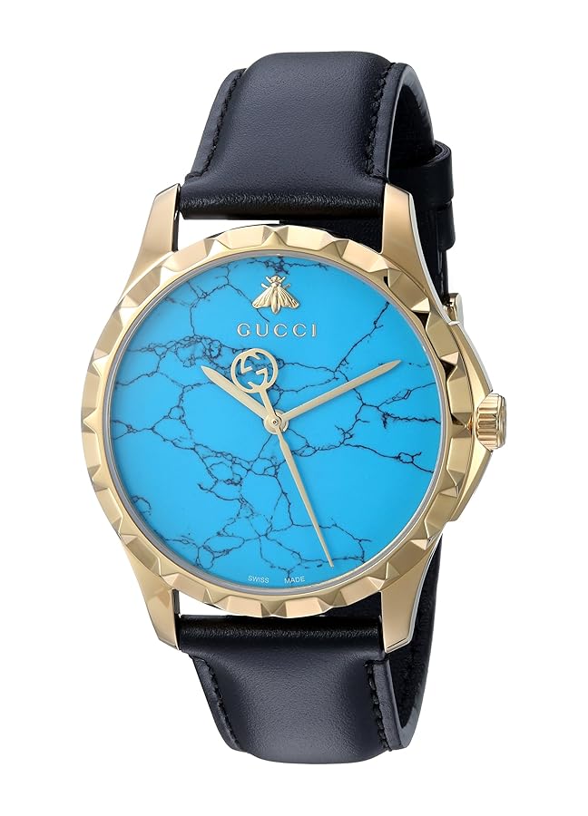 すえグッチ クォーツ ゴールド 腕時計 レザー クロコ ブラック Amazon.co.jp: Gucciスイスクォーツゴールド調とレザードレス